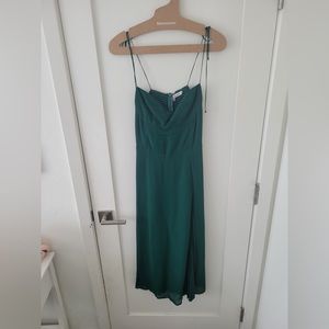 Reformation Dress- Emerald Green